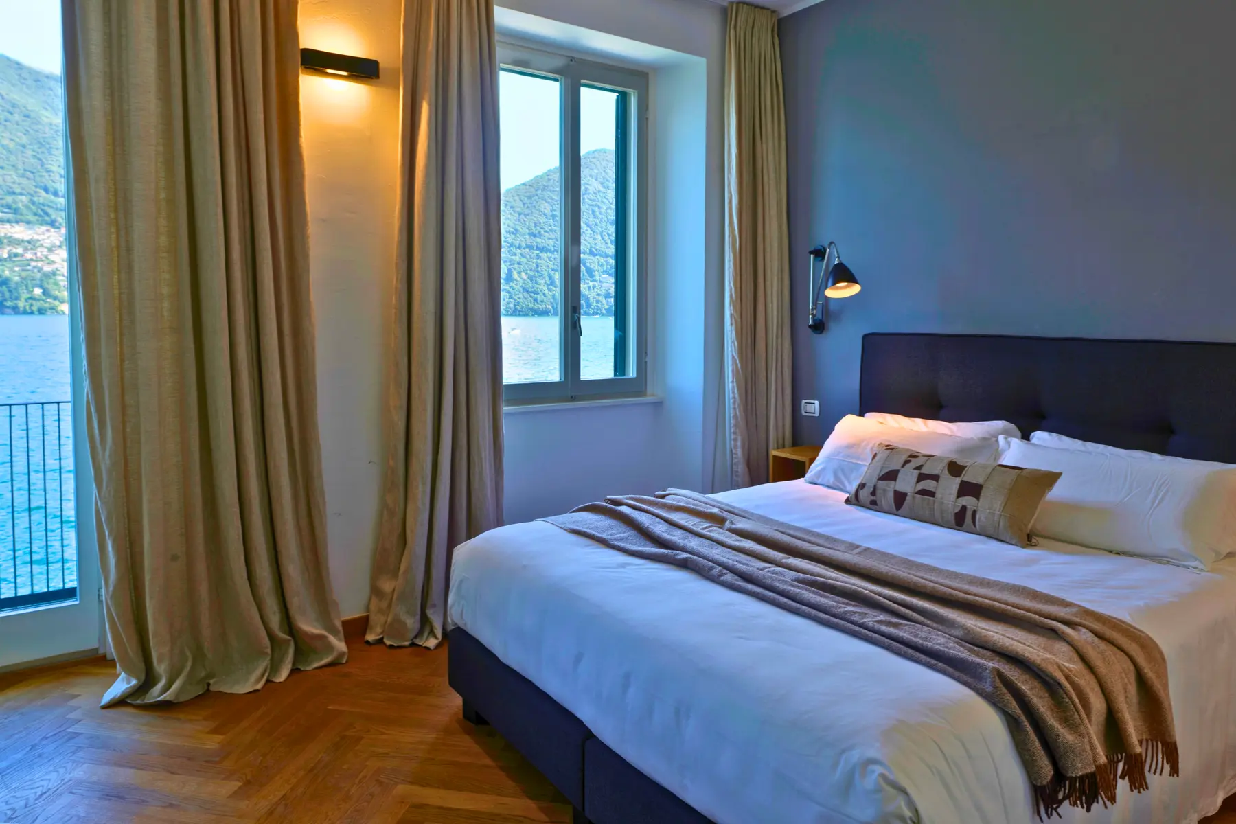 A serene double bedroom
