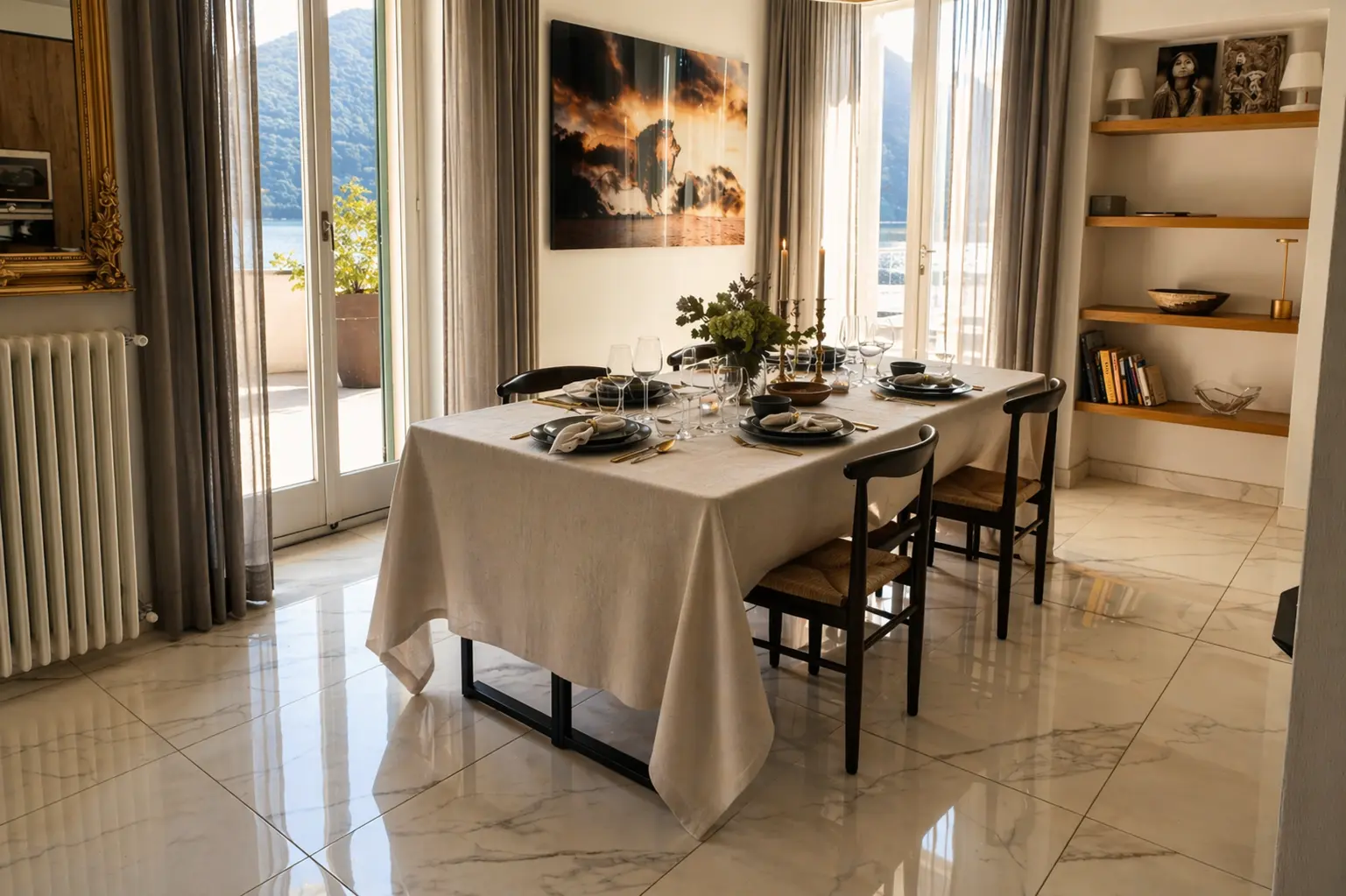 Villa Teresa's dining room