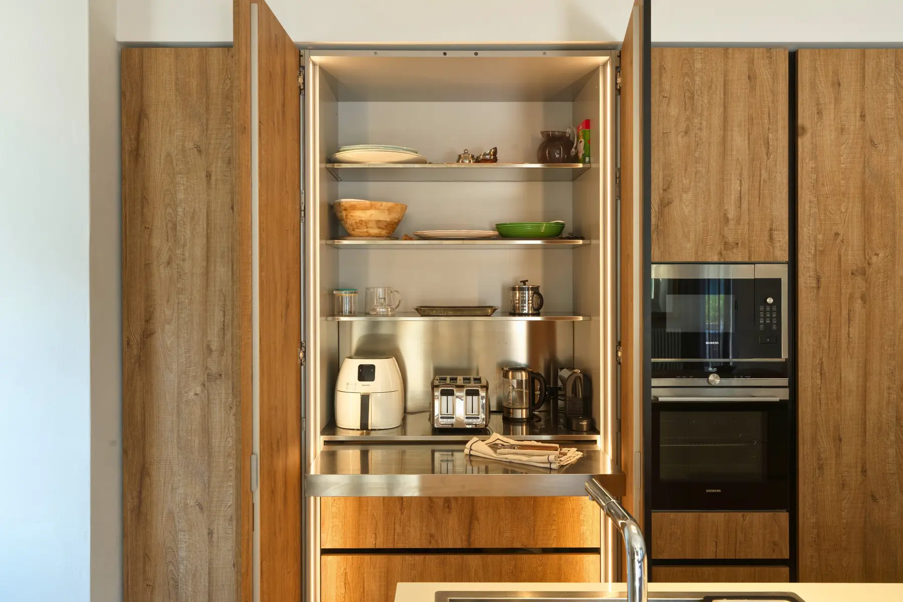Kitchen cabinetry and storage