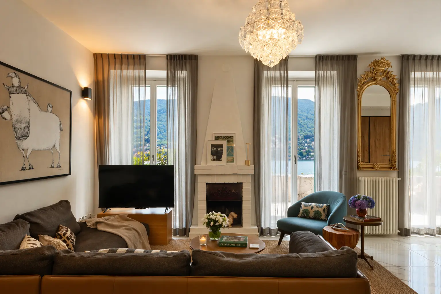 A relaxed corner of the living room
